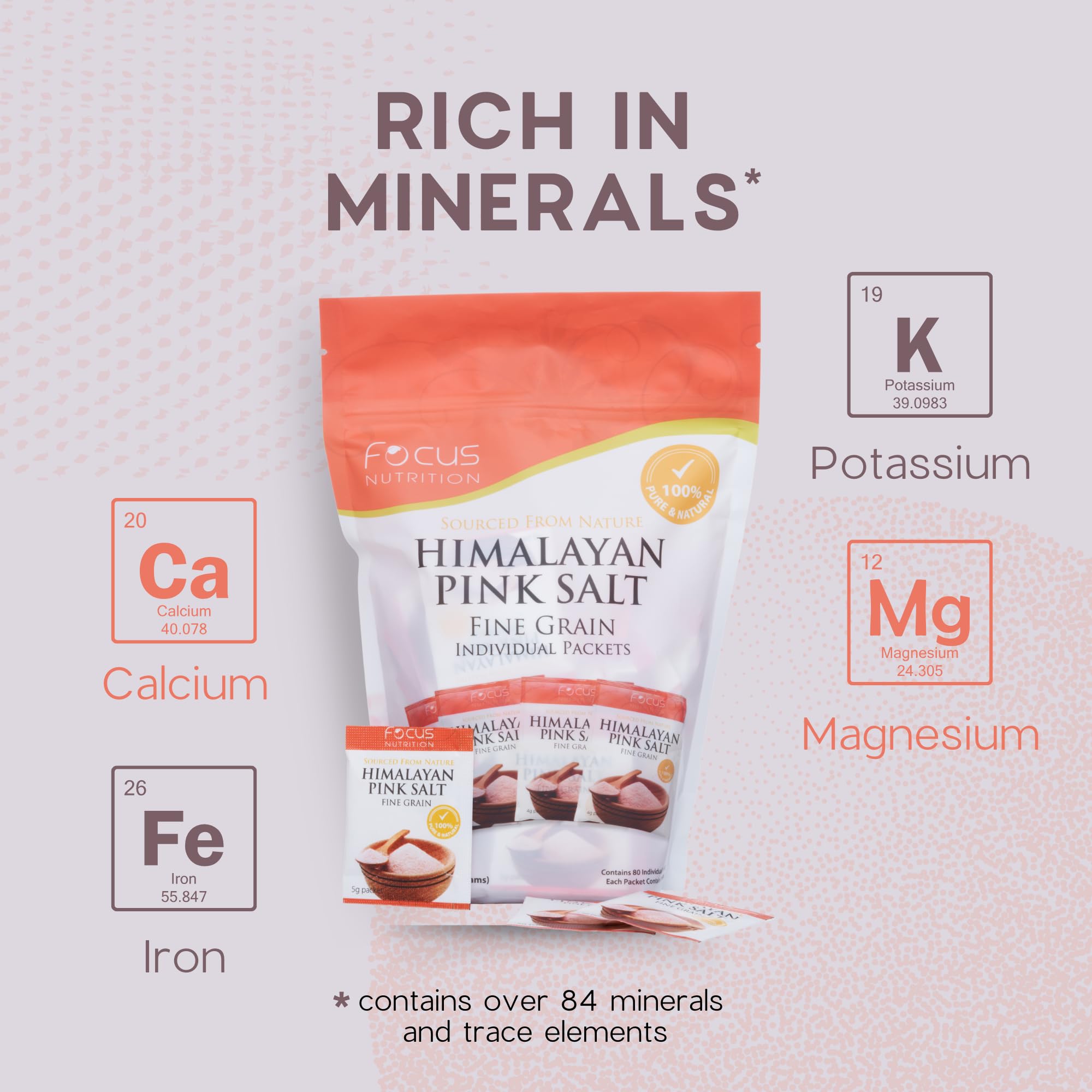 Focus Nutrition Himalayan Pink Salt fine grain ideal for everyday cooking and seasoning