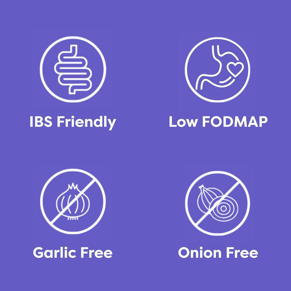 Fody low FODMAP label demonstrates gluten-free vegan and non-GMO branding