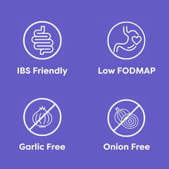 Fody low FODMAP label demonstrates gluten-free vegan and non-GMO branding