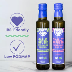 Fody low-fodmap olive oil bread dip ready to dip.