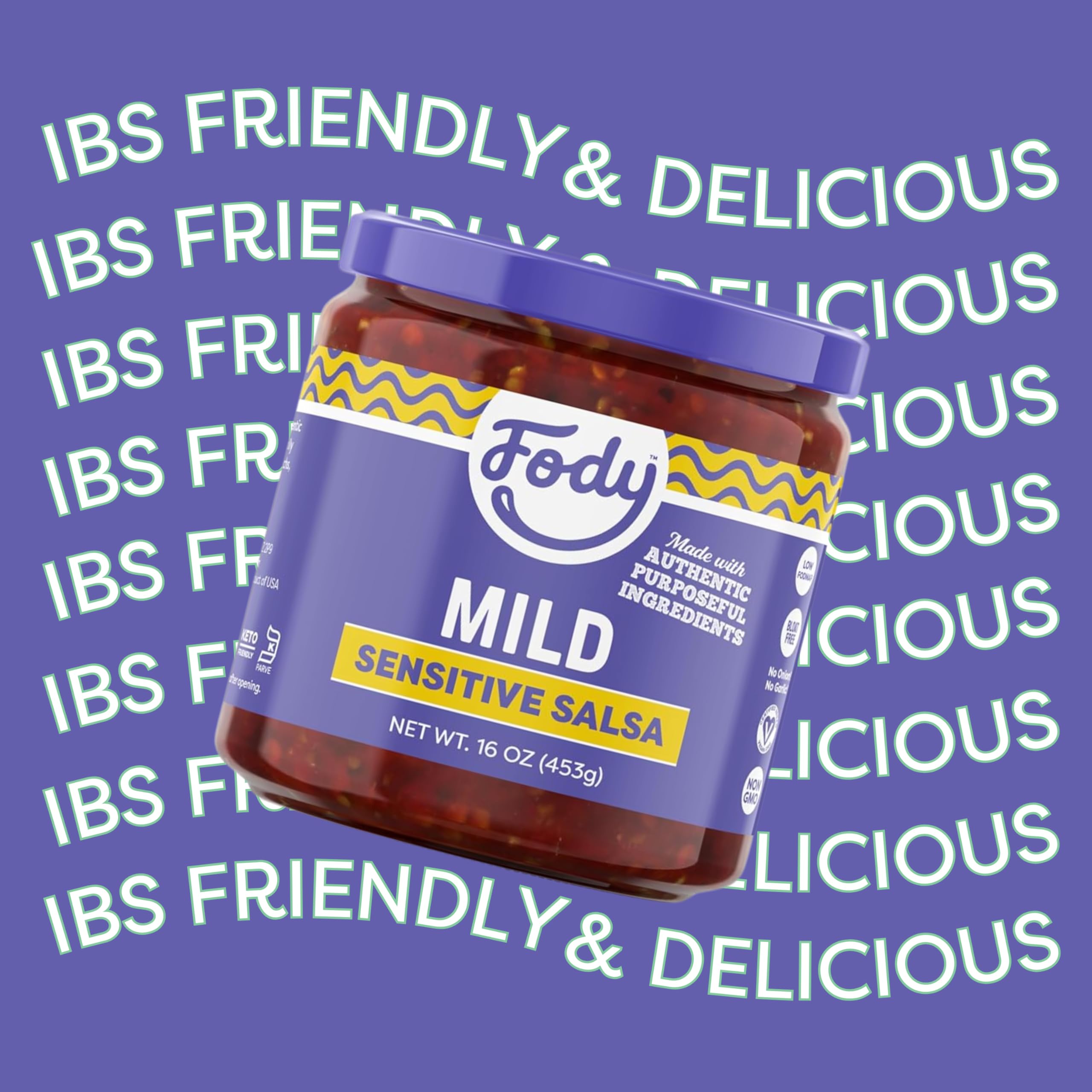 Dipping bowl with Fody Mild Salsa for snacking and dipping.
