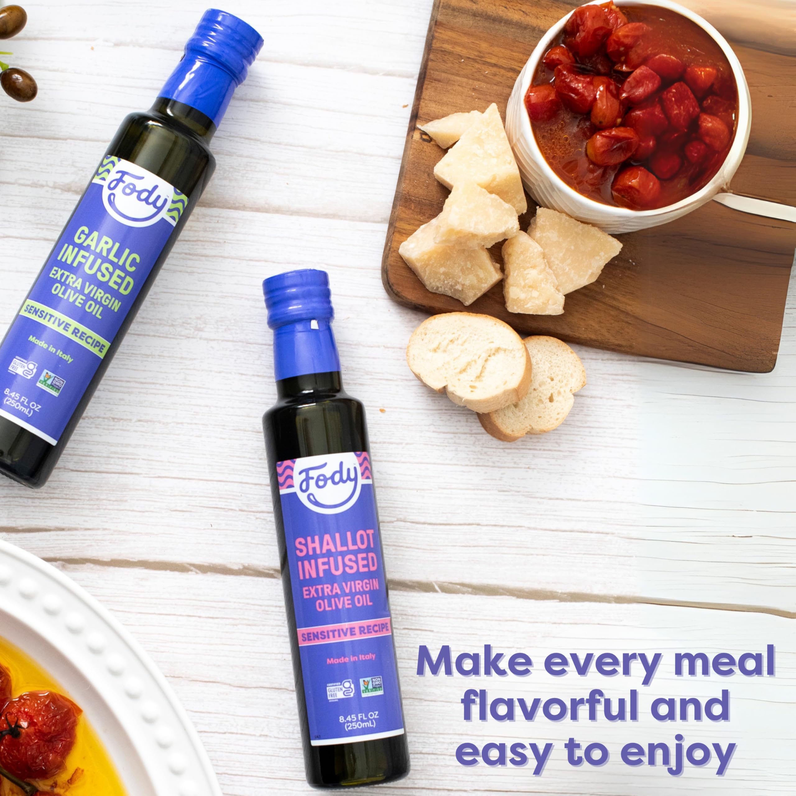 Fody pack of 2 olive oil bottles for home cooks.