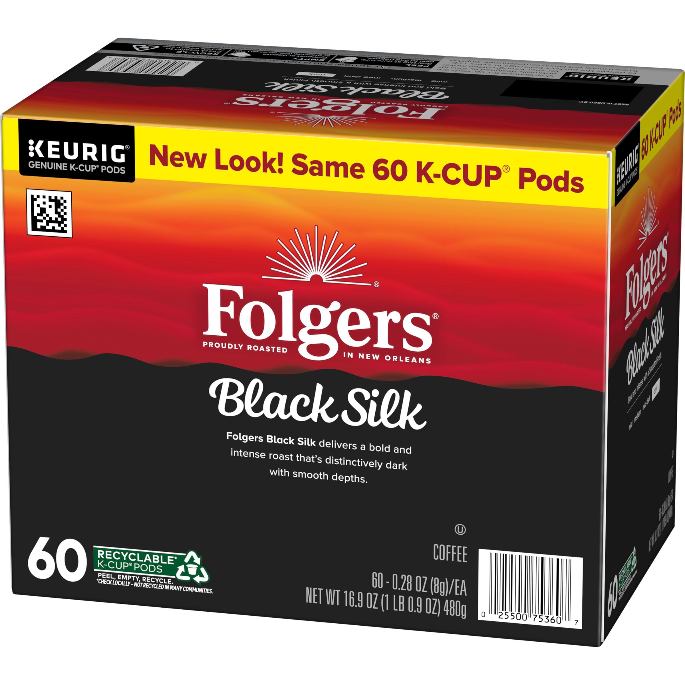 Single press Brew turns Folgers Black Silk into a rich cup.