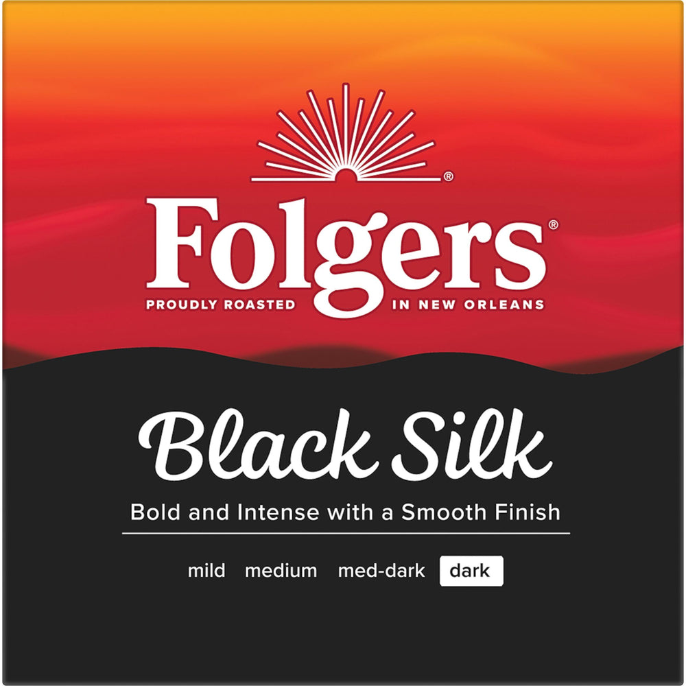 Folgers Black Silk K-Cup pods fit Keurig brewers for quick coffee.