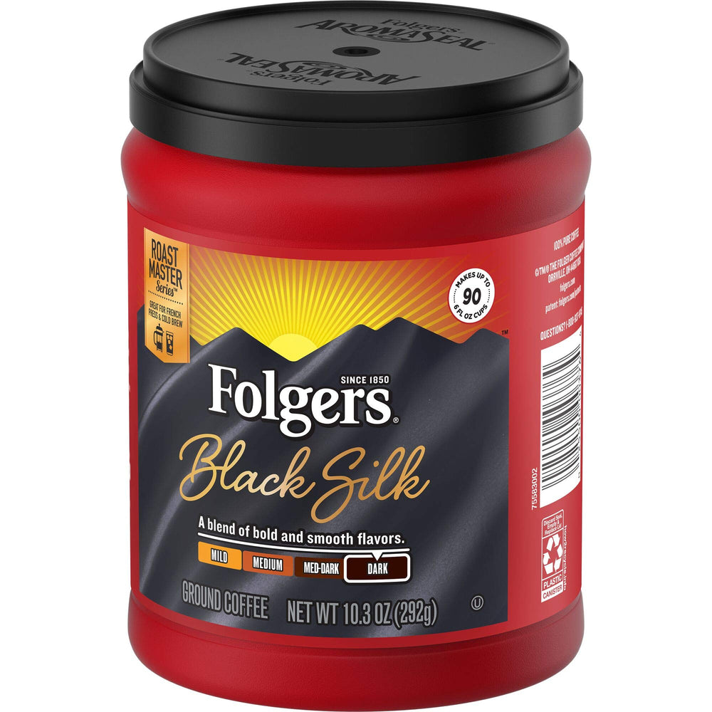 Folgers Black Silk cold brew bottle for bold at-home coffee