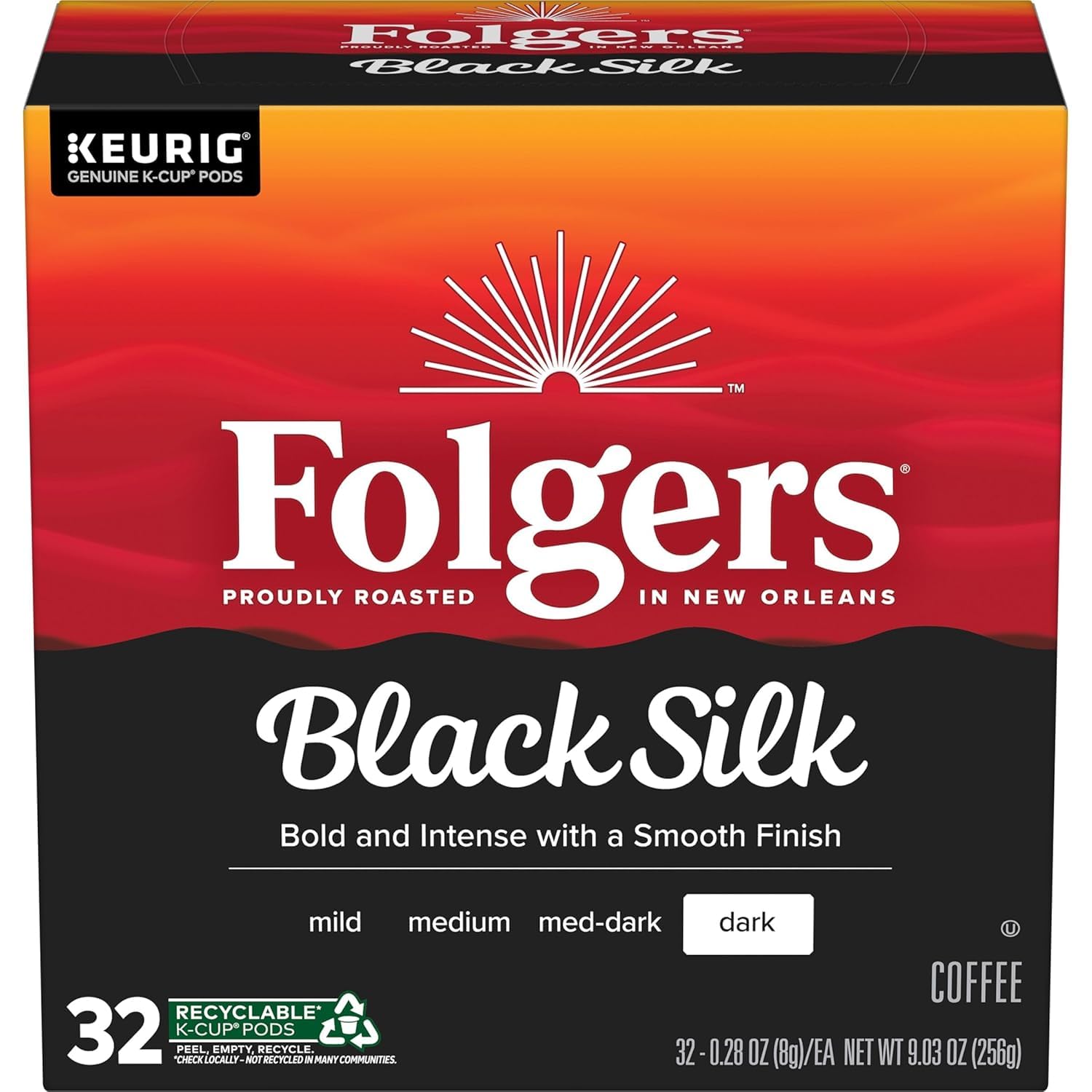 Folgers Black Silk morning routine image suggests a bold start