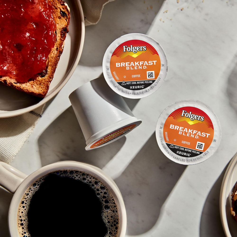 Folgers Breakfast Blend mellow flavors with balanced finish