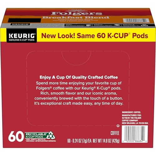 Folgers Breakfast Blend mellow flavors shine in every cup.