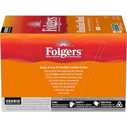 Folgers Breakfast Blend being poured into a mug for a smooth cup