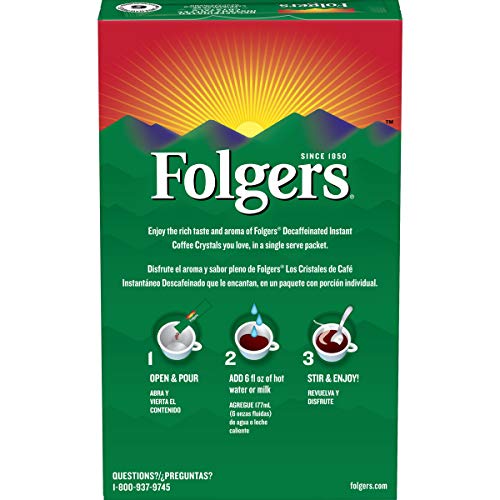 Folgers Classic Decaf packets on the go provide easy caffeine-free mornings.