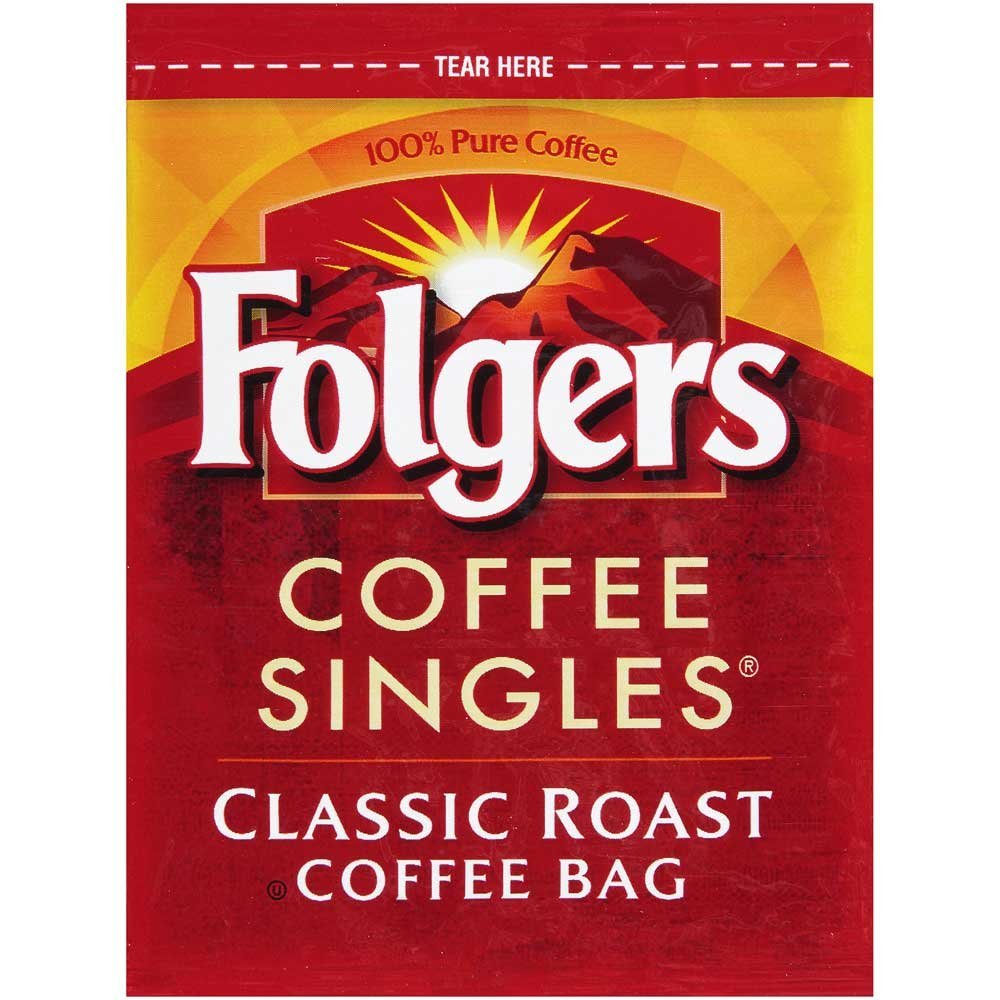 Folgers Coffee Singles fresh cup-ready feature for fast, satisfying coffee.