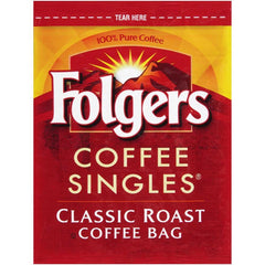 Folgers Coffee Singles fresh cup-ready feature for fast, satisfying coffee.