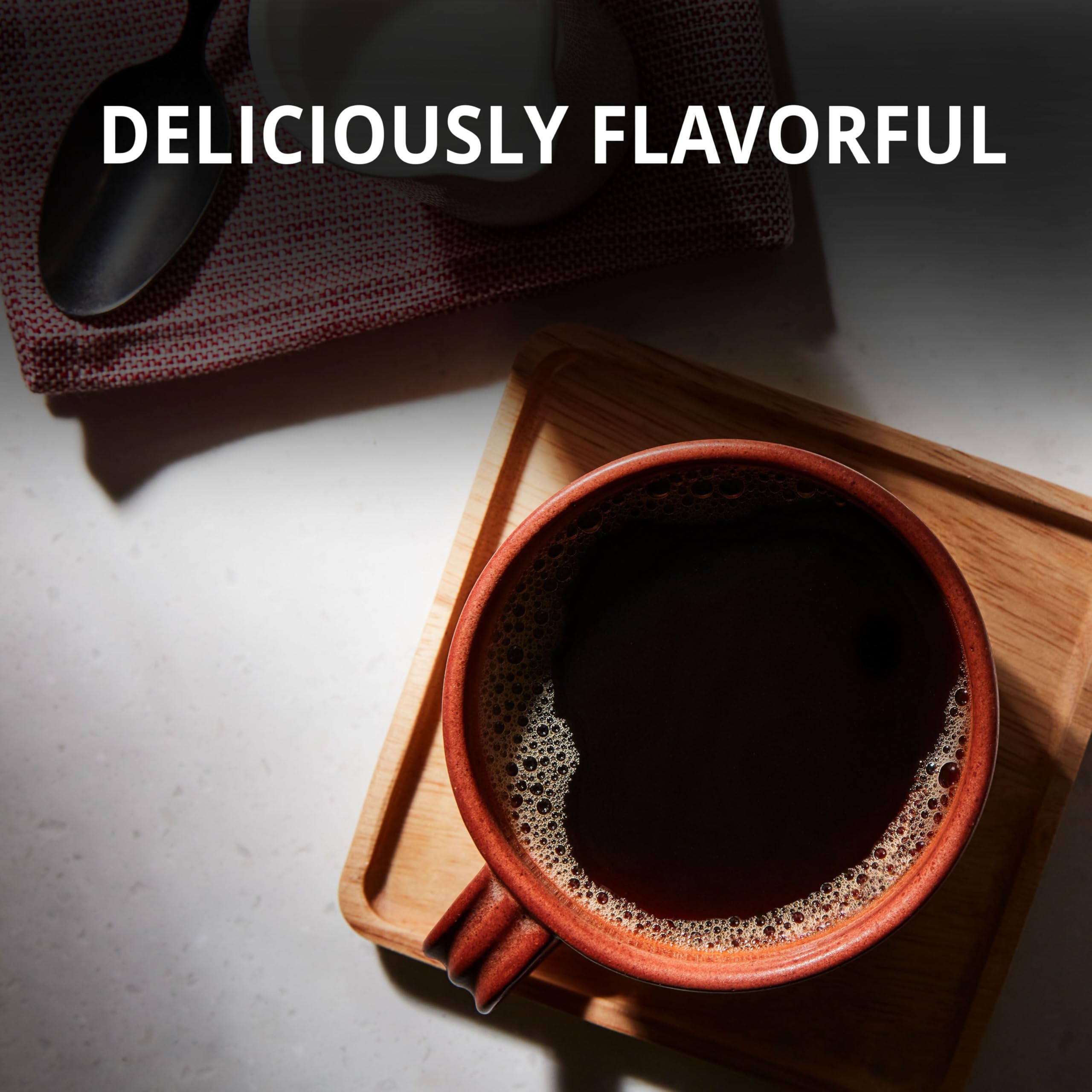 Steaming mug of Folgers Colombian Coffee with inviting aroma for a comforting morning ritual