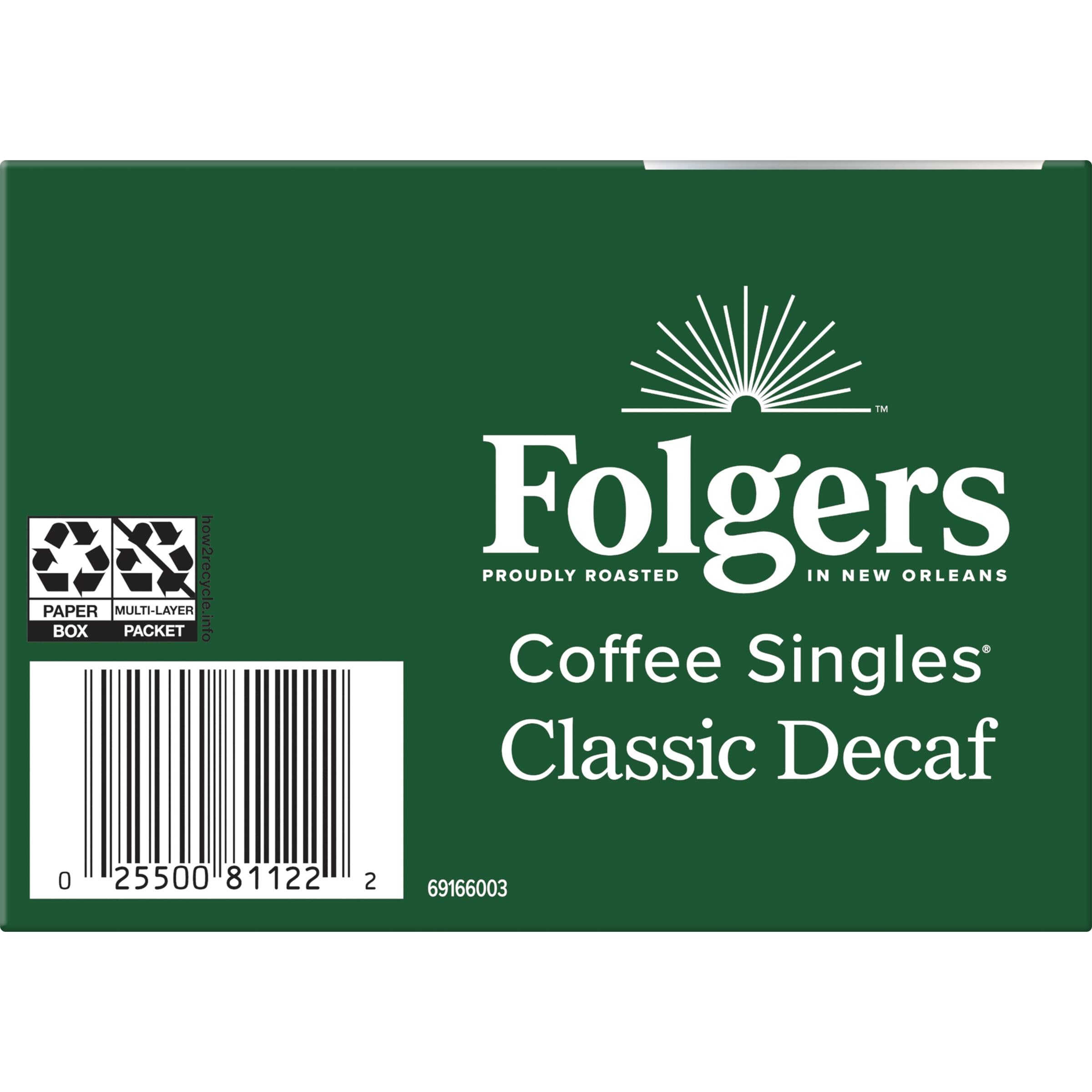 Folgers decaf singles support a simple, comforting coffee ritual.