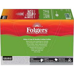 Folgers Half Caff K-Cup pods ready for Keurig.