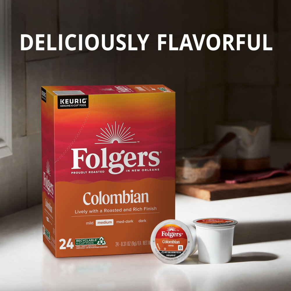 Steaming Folgers coffee in a mug, showcasing inviting aroma.
