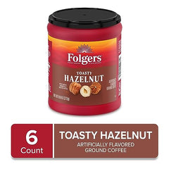 Aromatic steam rising from a Folgers Toasty Hazelnut cup