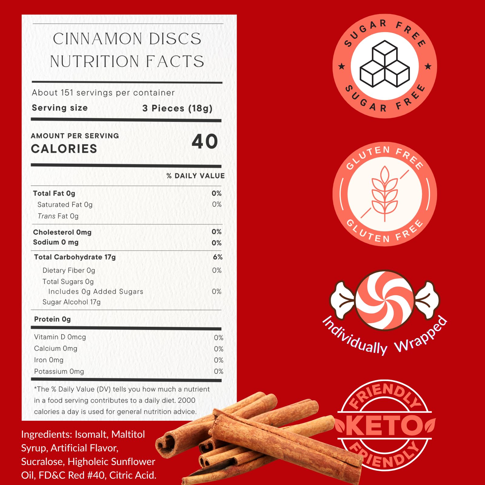 FolksField individually wrapped cinnamon discs for convenient on-the-go snacking
