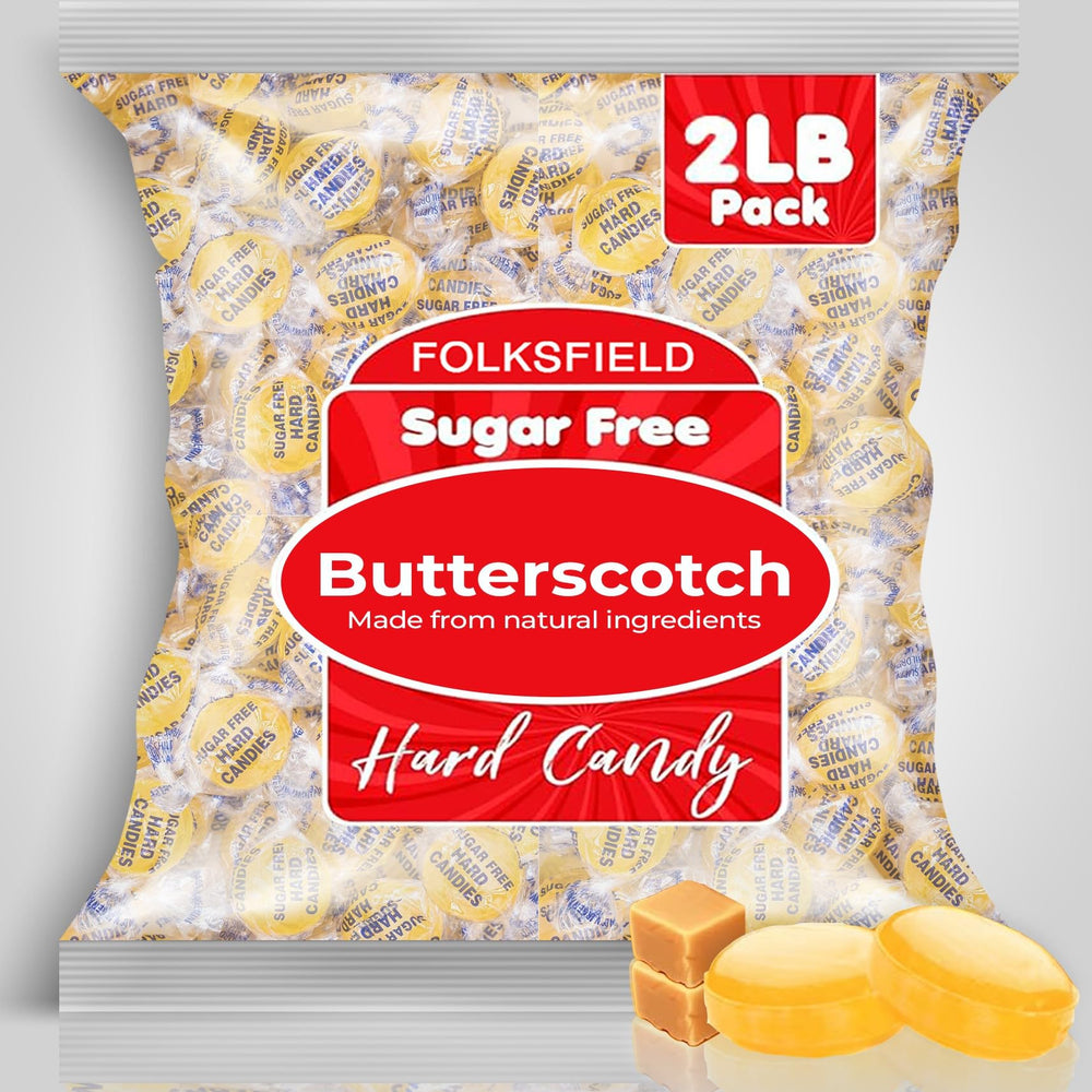 Candy dish featuring FolksField sugar-free butterscotch bites