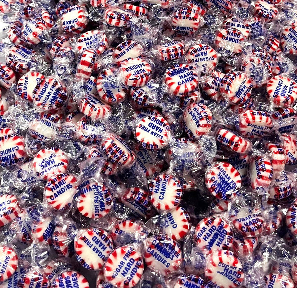 FolksField Sugar Free Peppermint Candy 1lb packaging for fresh breath on the go