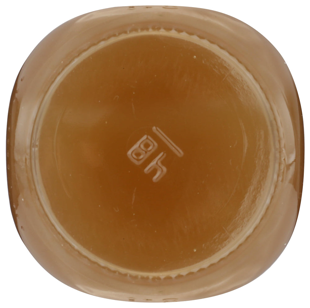 Fond label close-up illustrates no hydrogenated fats or high fructose.