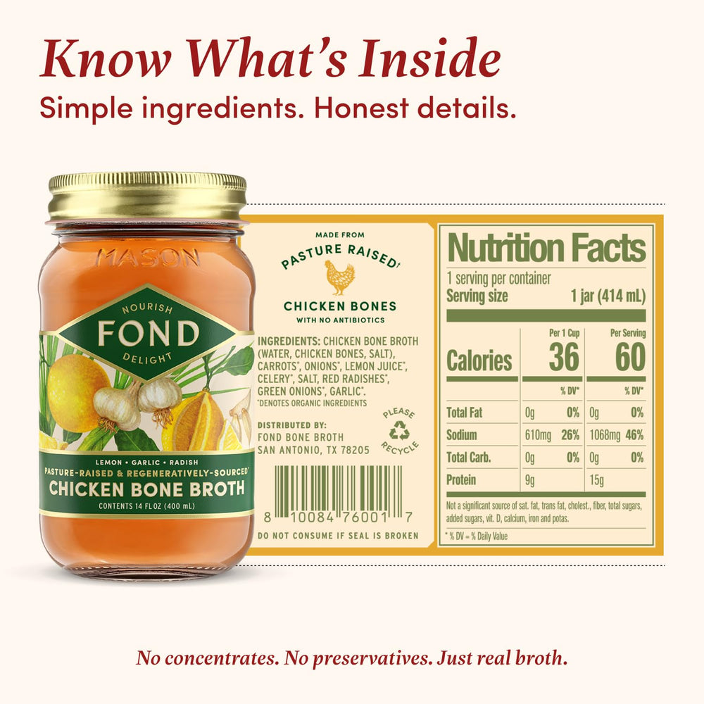 FOND NOURISH DELIGHT 4-pack packaging showcases regenerative, artisan-quality broth
