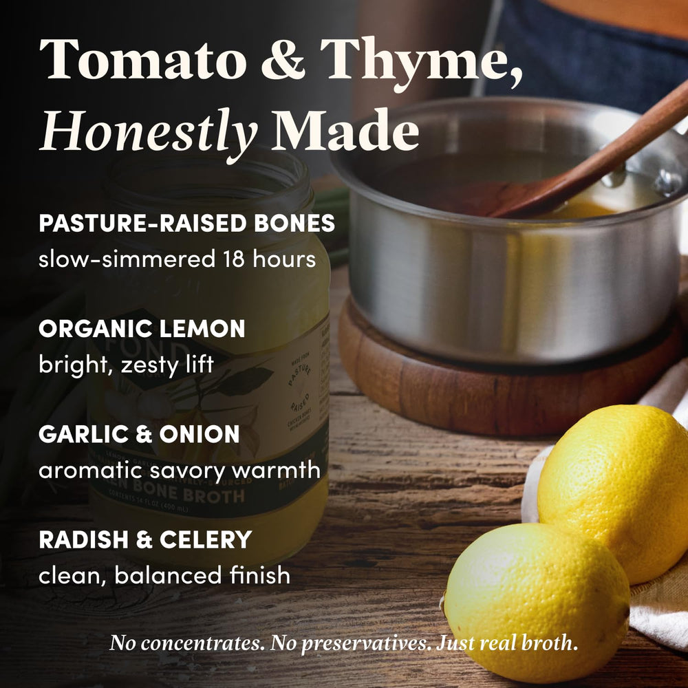 FOND NOURISH DELIGHT ingredients including lemon and garlic for vibrant flavor
