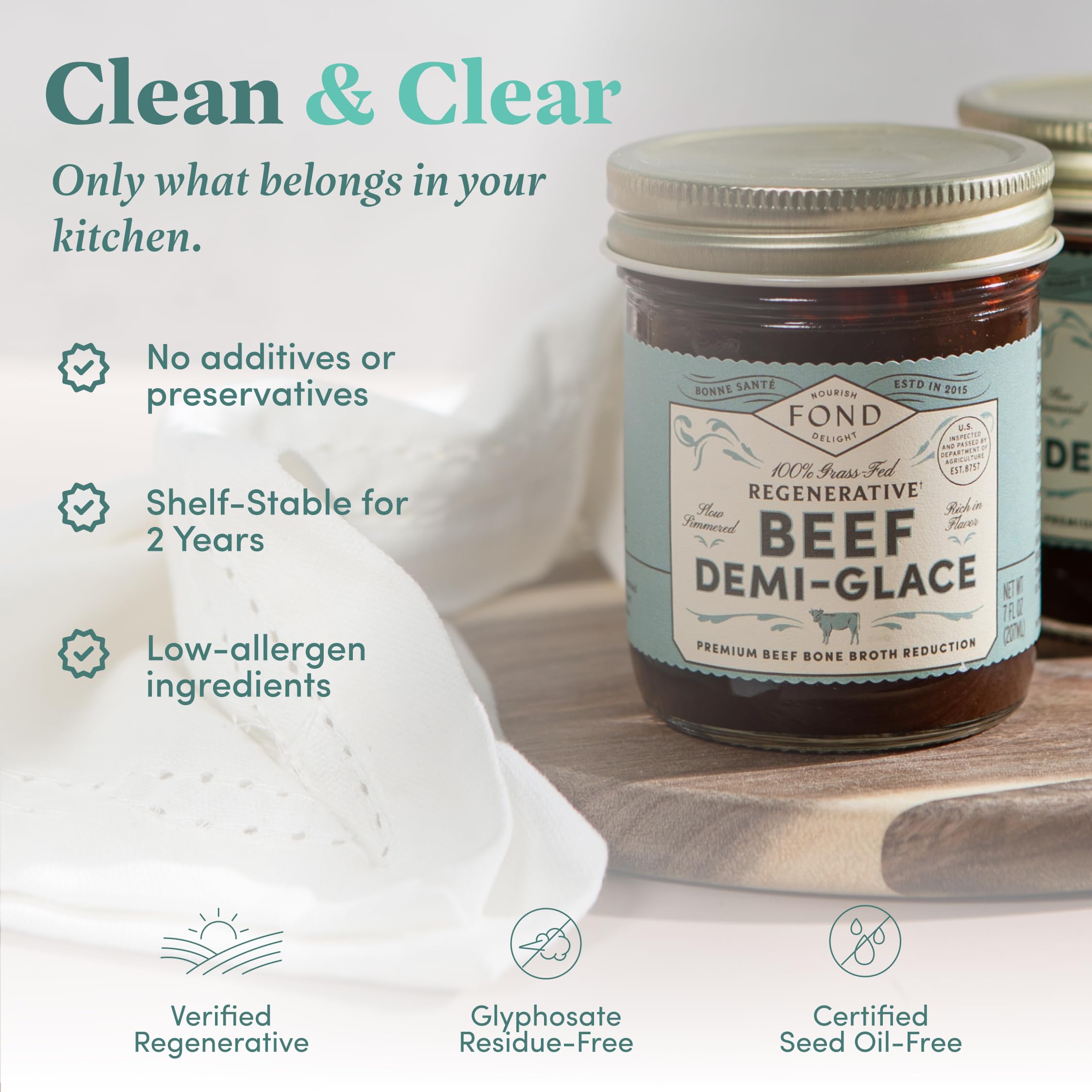 FOND NOURISH DELIGHT ingredients image highlights clean-label aromatics