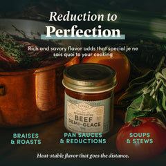 FOND NOURISH DELIGHT pan sauce demi-glace creates glossy steak sauces