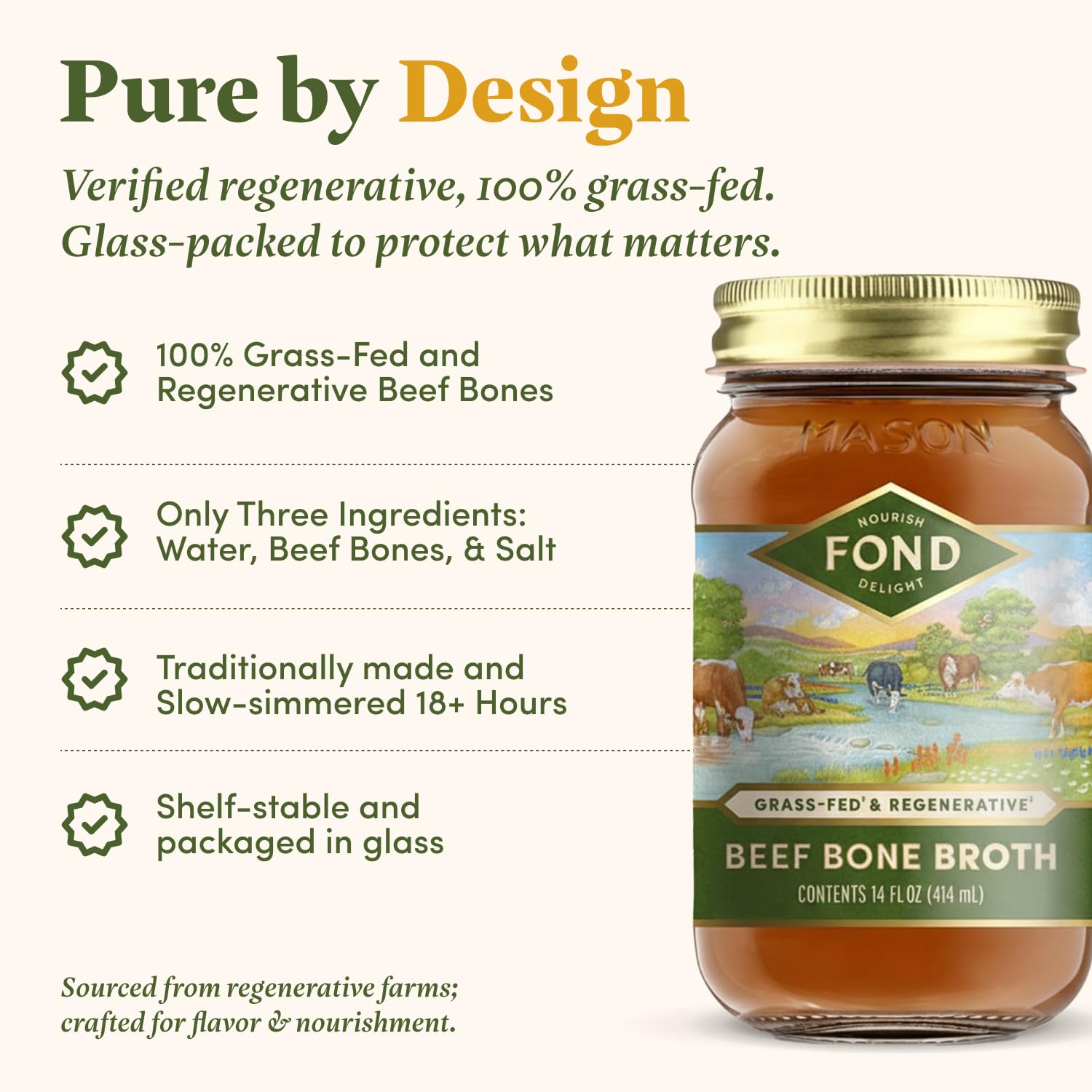 FOND Nourish Delight slow-simmer 18-hours pot emphasizes depth and richness.