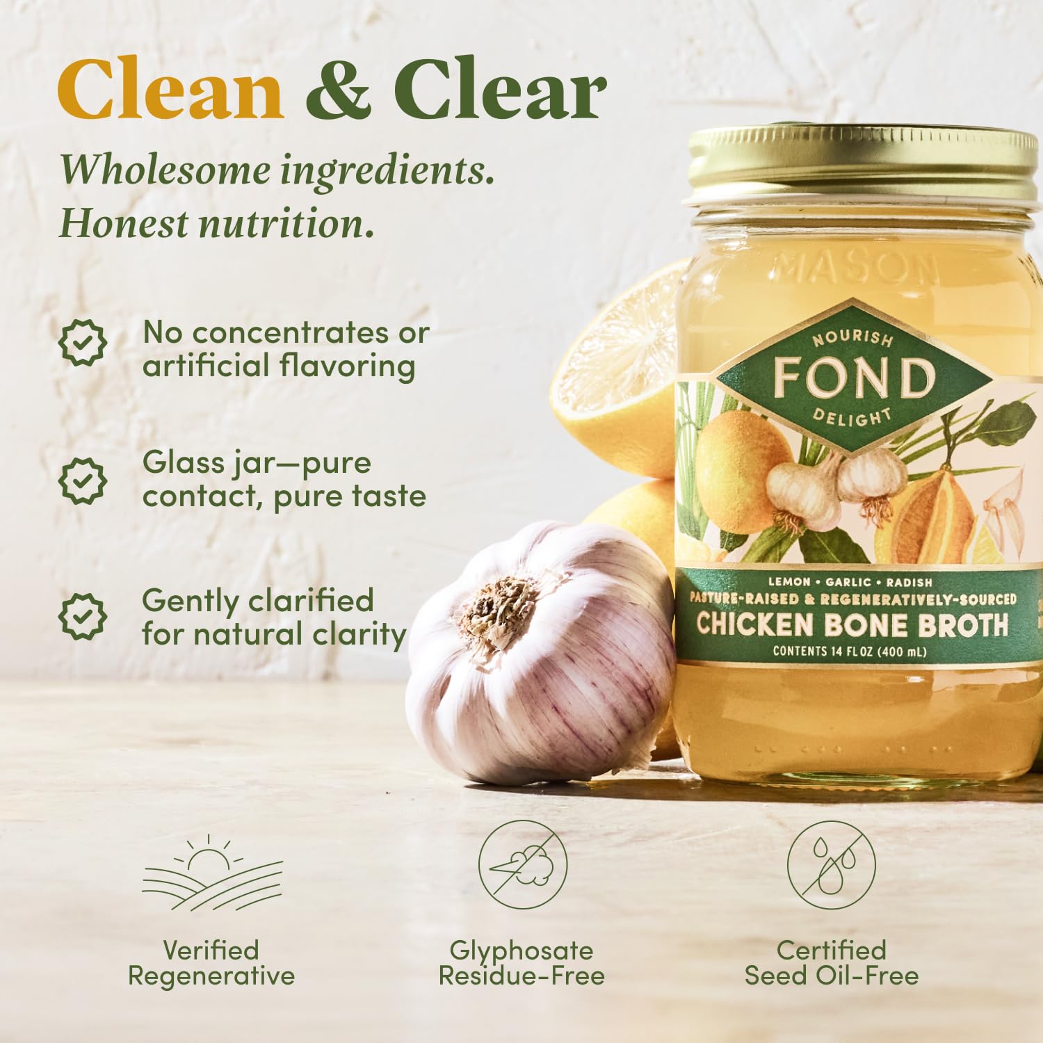 FOND NOURISH DELIGHT slow-simmer pot demonstrating depth and gelatinous texture
