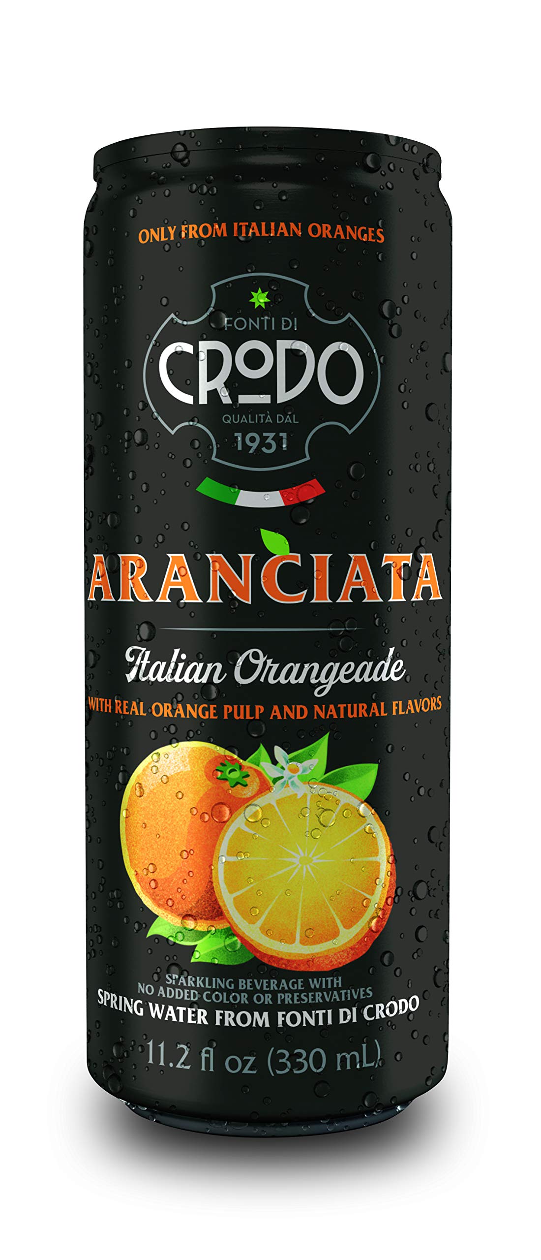 Fonti Di Crodo Aranciata bottle pour, Italian sparkle for gatherings.