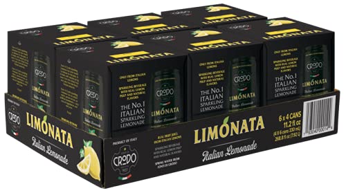 Fonti Di Crodo Limonata can front with crisp Italian lemon flavor and refreshing sparkle.