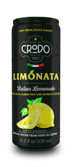 Fonti Di Crodo Limonata can pour scene, perfect for sun-soaked gatherings.