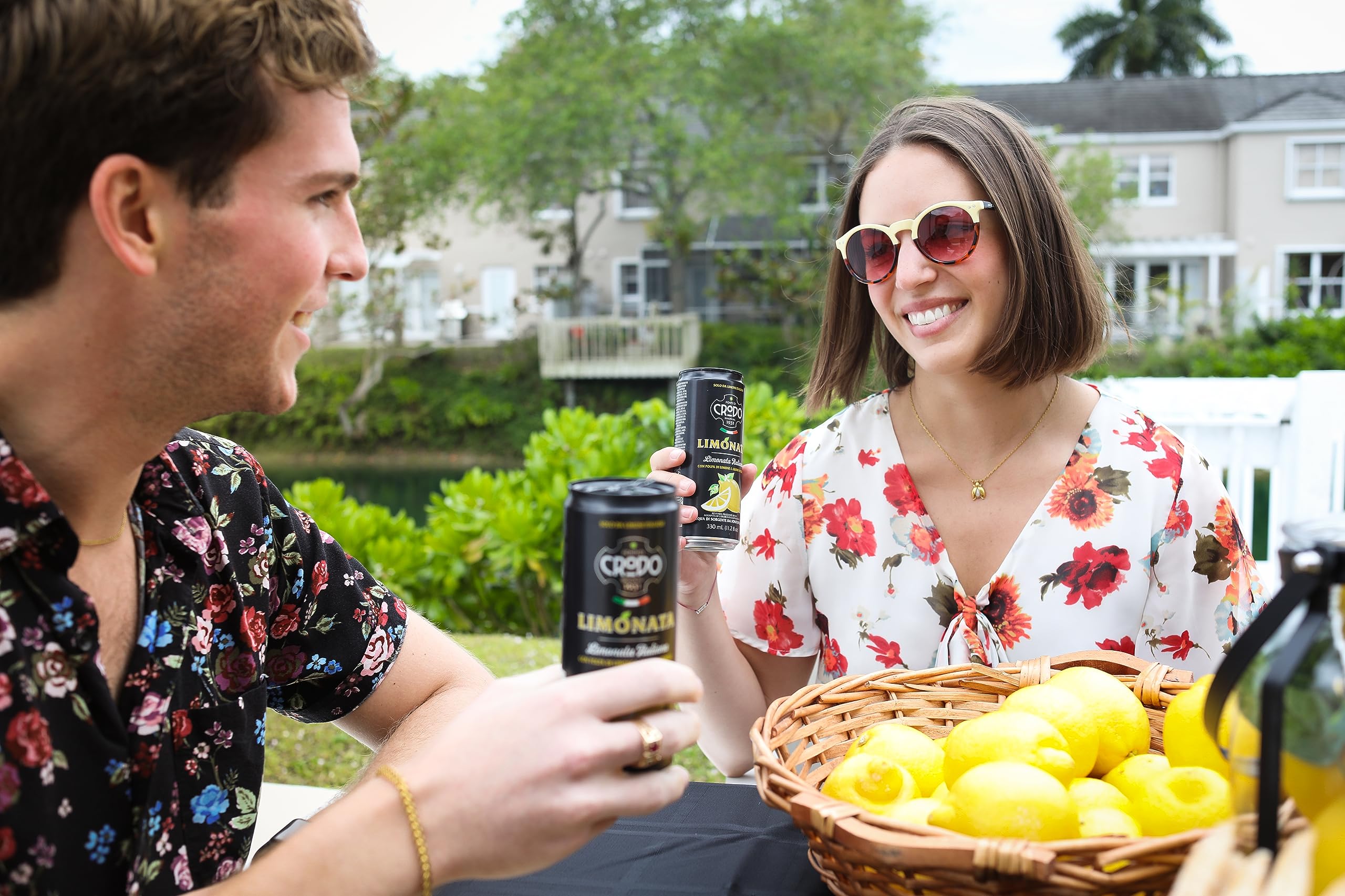 Fonti Di Crodo Limonata shows Sicilian lemon juice highlight for flavor.