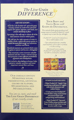 Food for Life Ezekiel 4:9 Golden Flax cereal packaging info for easy storage.