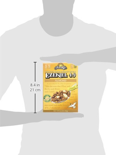 Food for Life Ezekiel 4:9 almond cereal pouring for quick breakfast prep