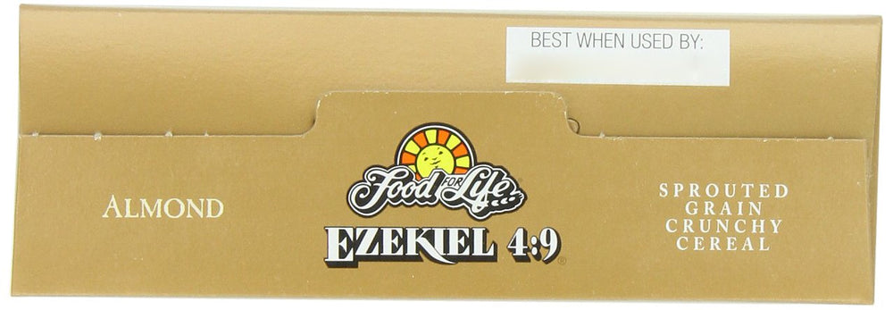 Food for Life Ezekiel 4:9 almond pack-6 shown for pantry storage