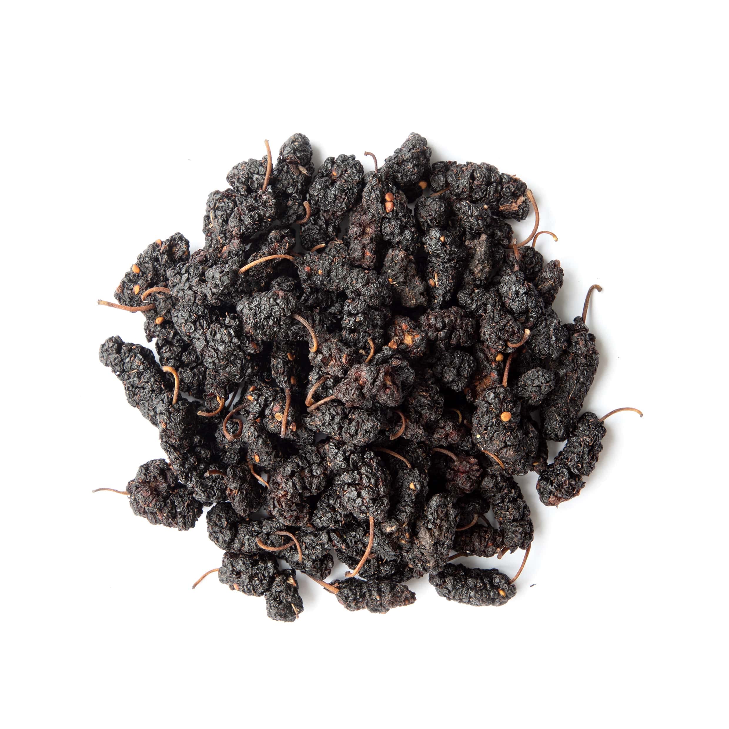Food to Live mulberries on granola, adds natural sweetness.