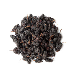 Food to Live mulberries on granola, adds natural sweetness.