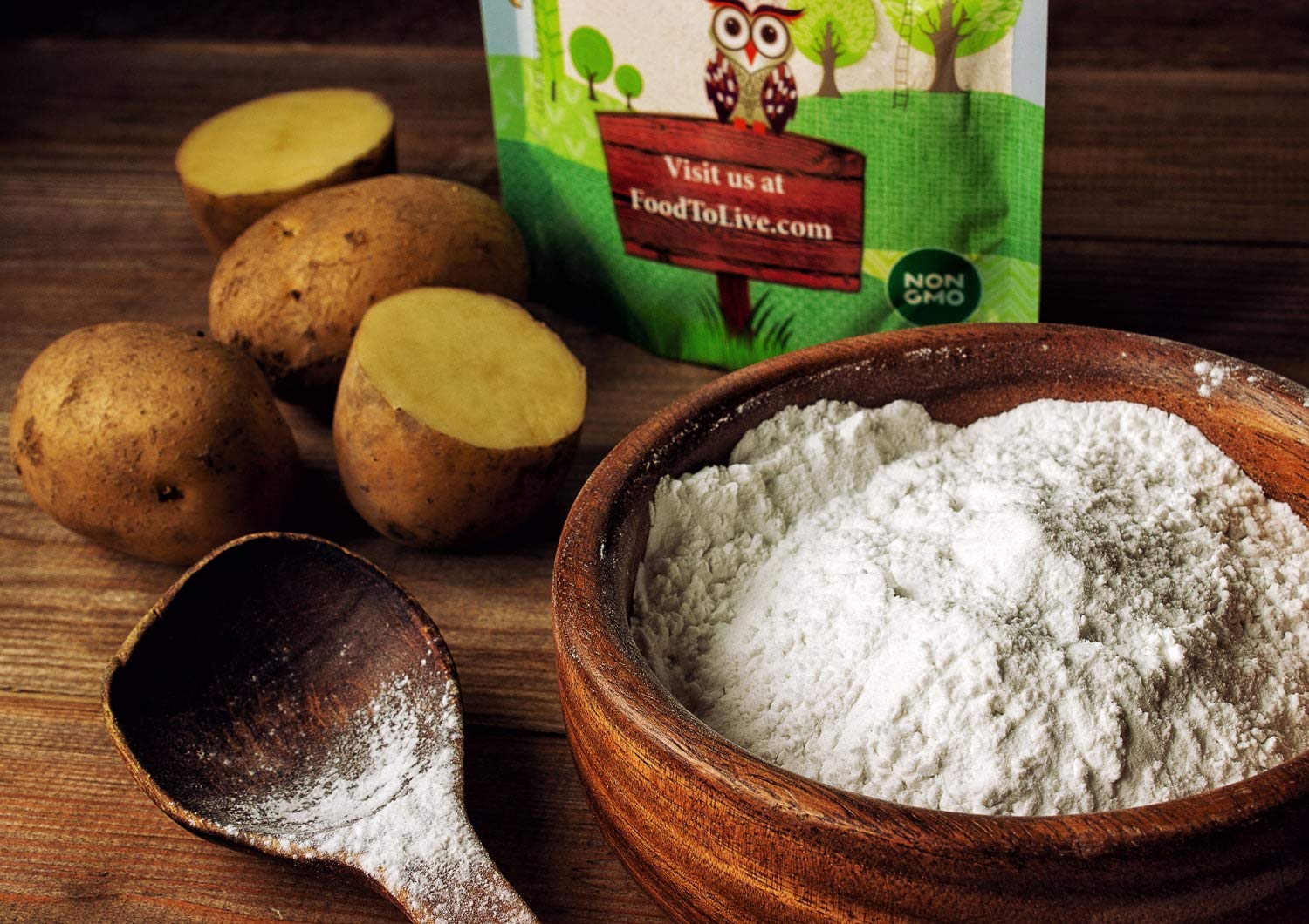 Food to Live potato starch ideal for baking puddings and gravies