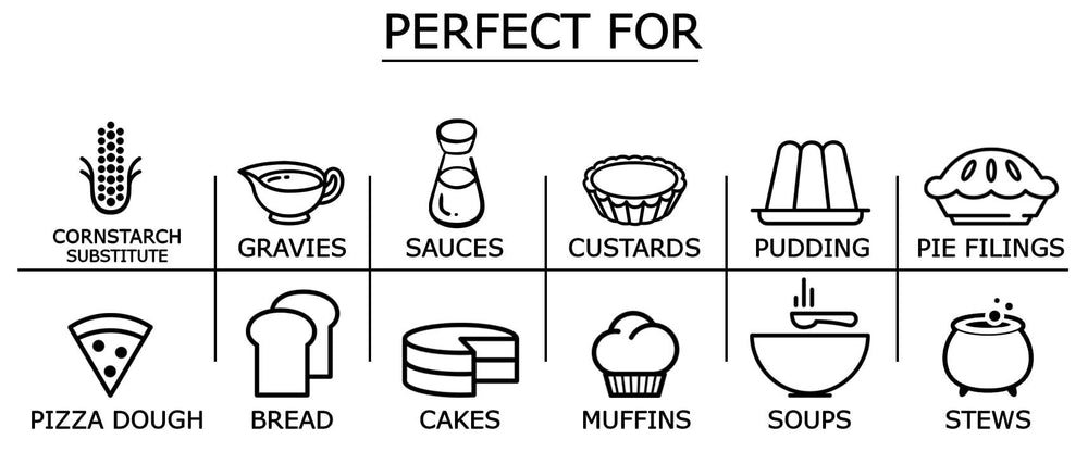 Food to Live potato starch substitutes cornstarch in end-cook recipes