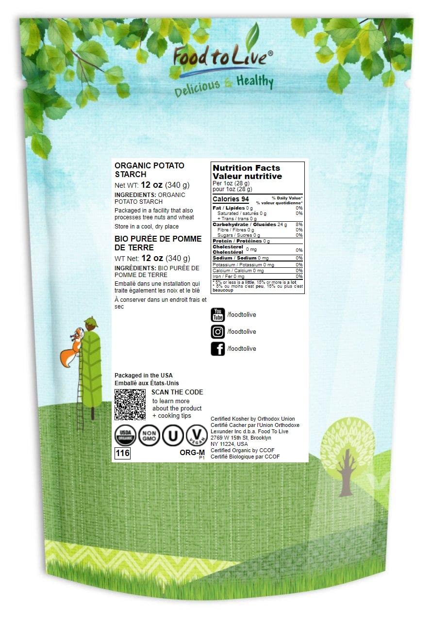 Food to Live potato starch pour-ready thickener that preserves flavor