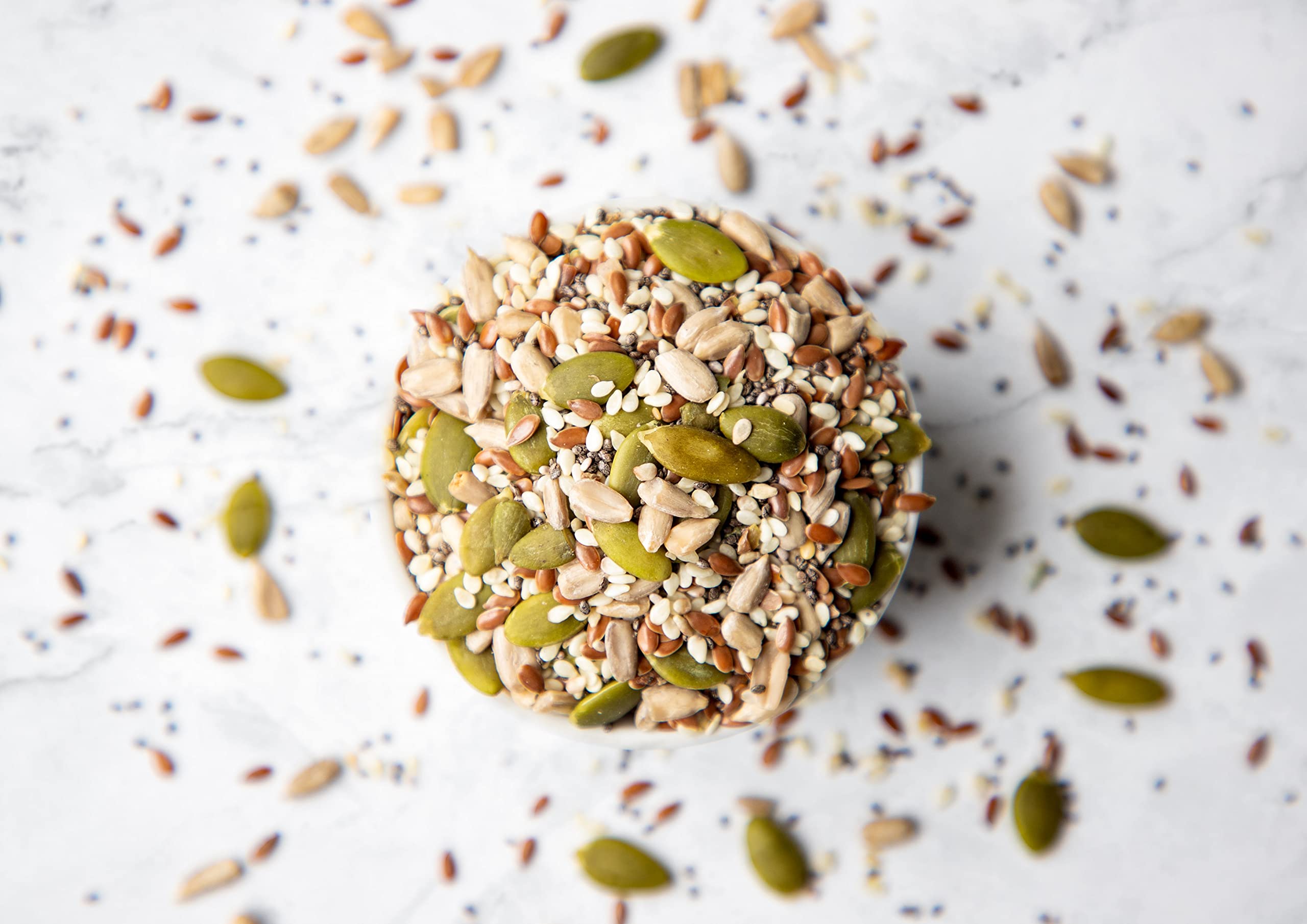 Food to Live Super 5 Seeds Mix mixed into baked goods for added texture