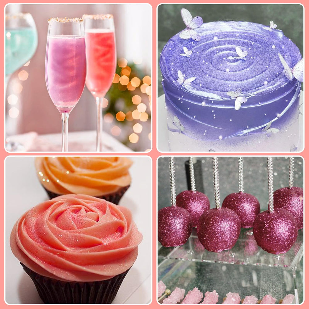 Foodhoo Roseate Red bottle used to decorate beverages