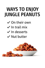 Foods Alive Jungle Peanuts handful, handy protein snack option for vegan diets.