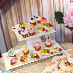 Foowztao wafer paper toppers close-up showing delicate design details
