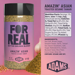 FOR REAL Amazin' Asian Seasoning garlic-onion dust elevating stir-fries with bold aroma.