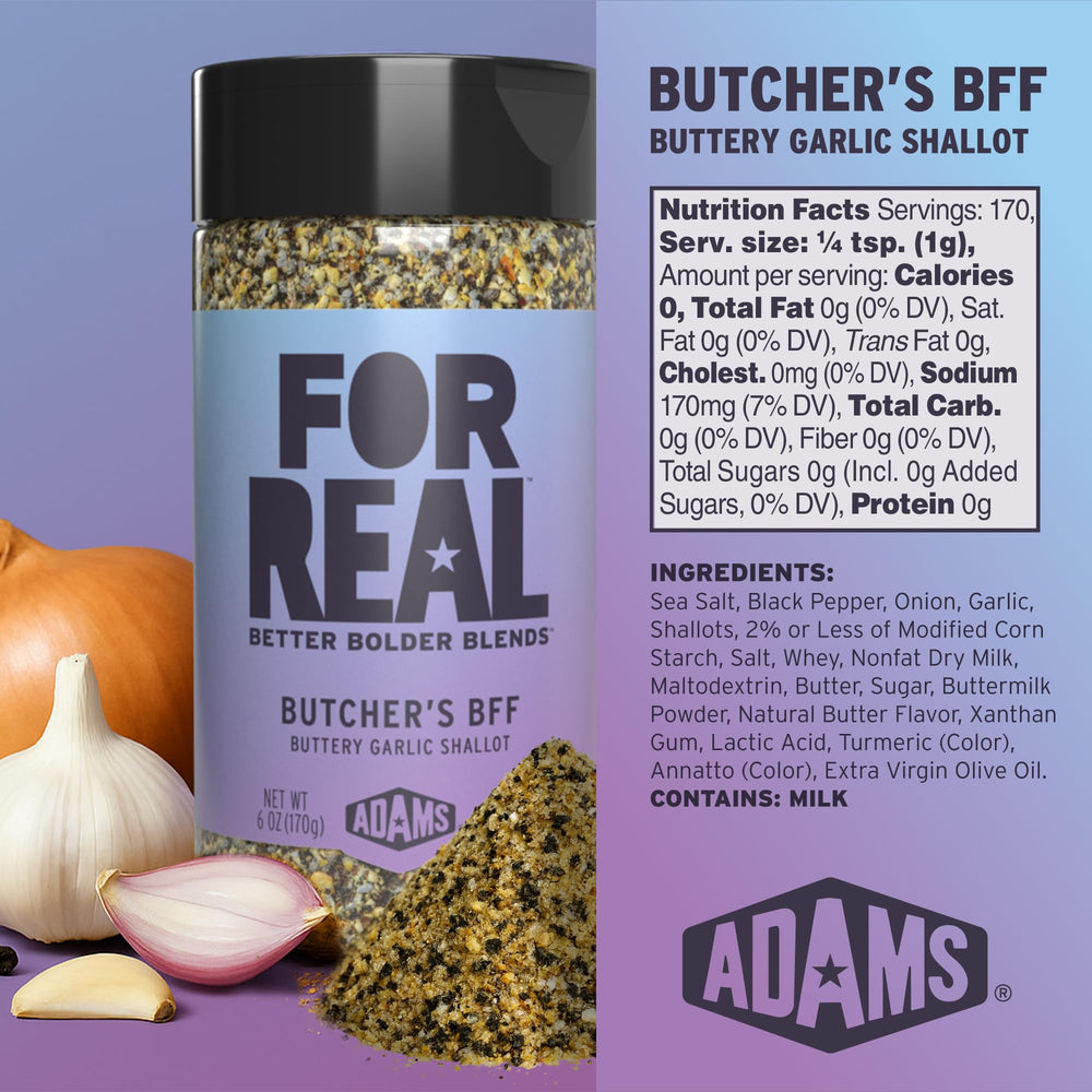 For Real Butcher's BFF on steak for savory finish.