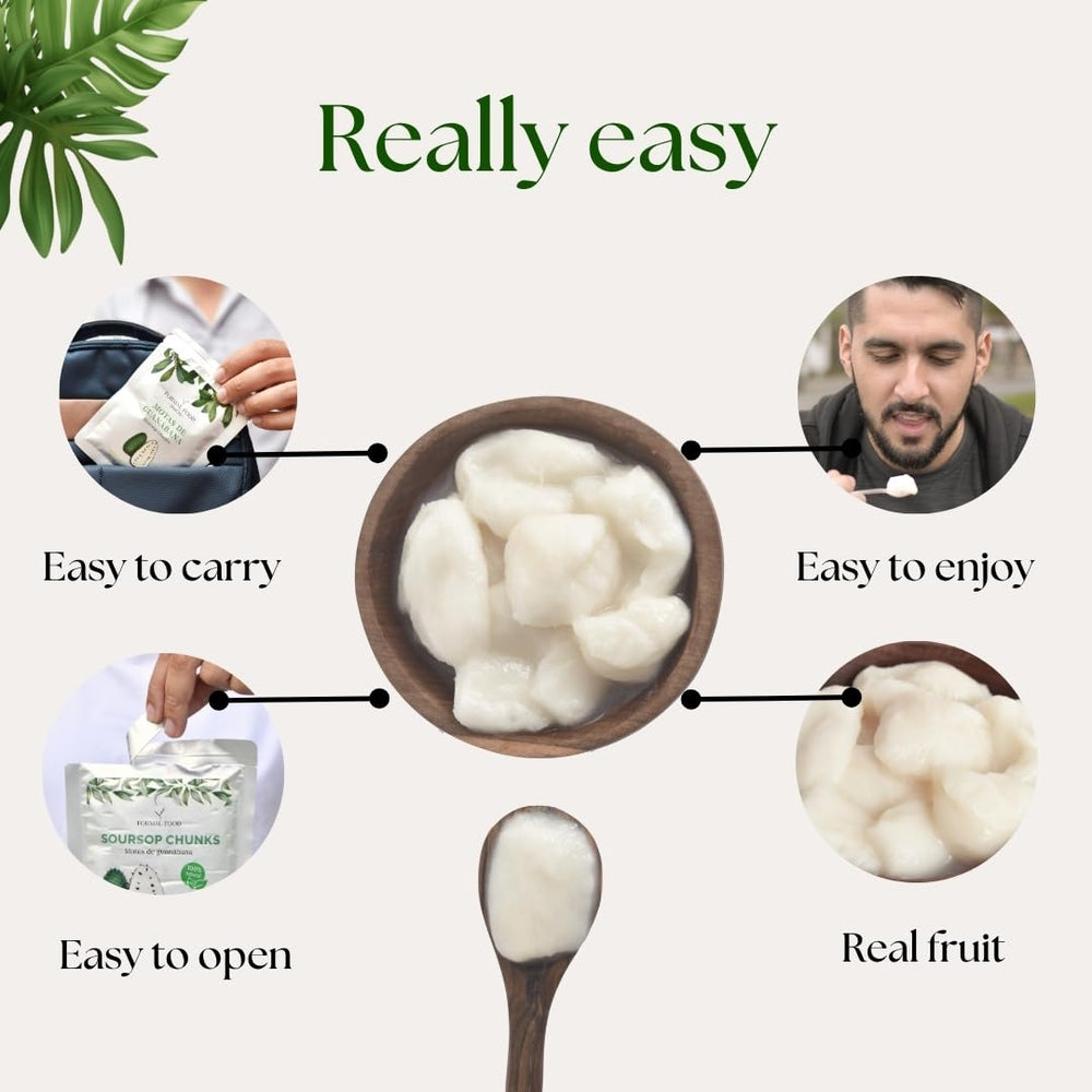Formal Food Soursop portable pack keeps flavor without refrigeration.